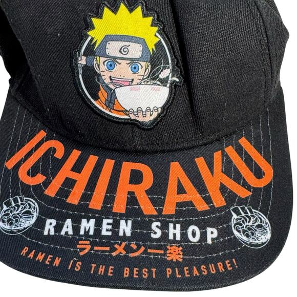 ICHIRAKU RAMEN SHOP SNAPBACK HAT Black Anime Naruto Shippuden ADULT men/women - Picture 2 of 6